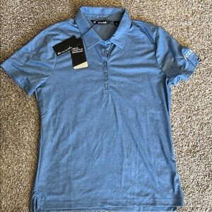 Travis Mathew Women's Light Blue Polo Shirt